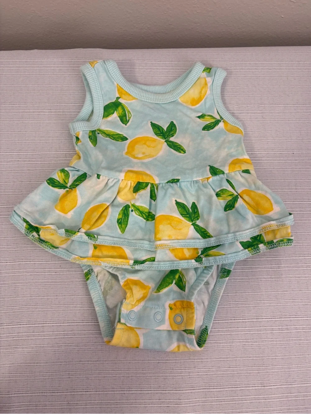 Carter’s Lemon Tank Bodysuit Dress 3M